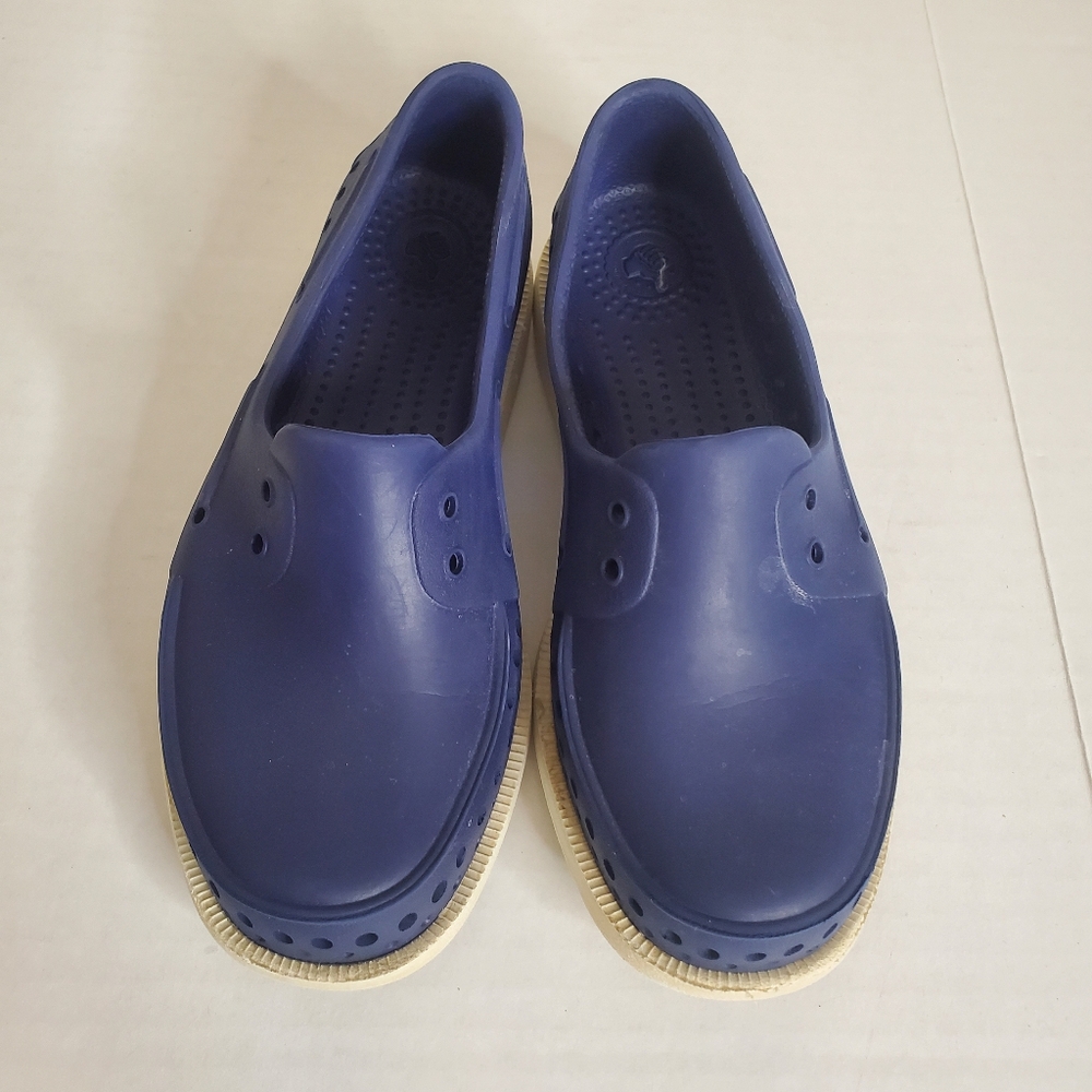 Native Howard Sugarlite Shoes‎ Navy Blue Boat Shoes Loafers Kids Size C13